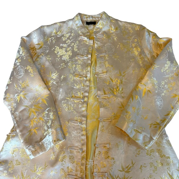 Vintage‎ Asian Silk Embroidered Brocade Coat - Picture 9 of 13